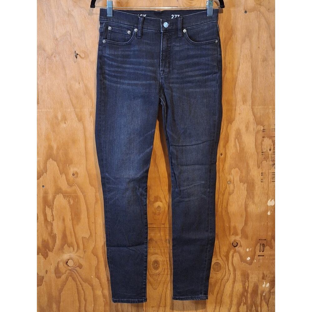 J.Crew Toothpick Jeans Women's 27 Tall Black Classic Skinny Basic Normcore